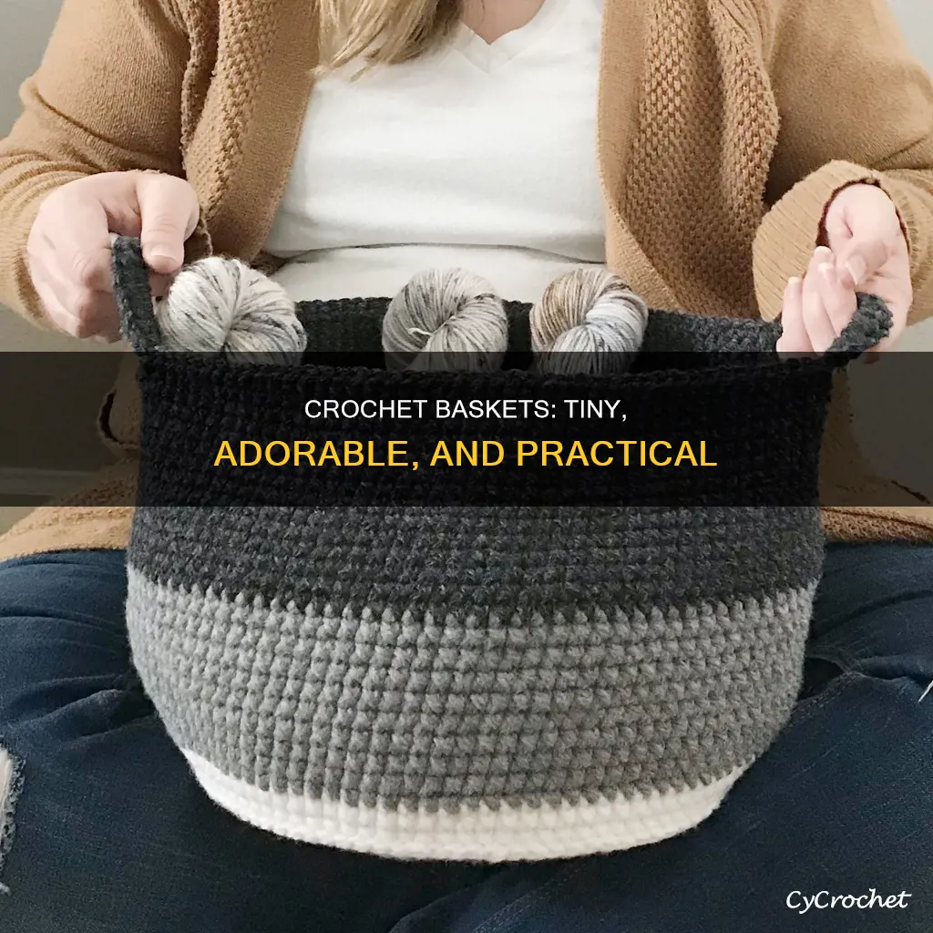 Crochet Baskets: Tiny, Adorable, And Practical | CyCrochet